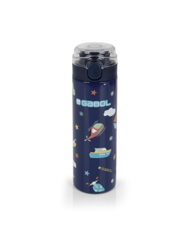 Botella Acero Inox. Infantil Gabol Speedy Azul Marino Bot...