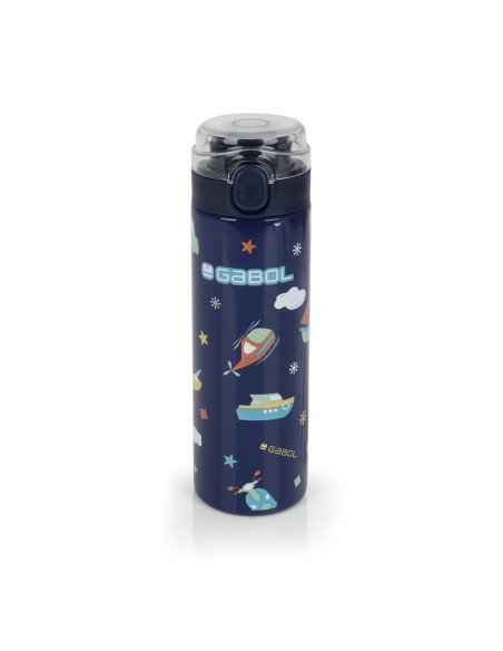 Botella Acero Inox. Infantil Gabol Speedy Azul Marino Bot...