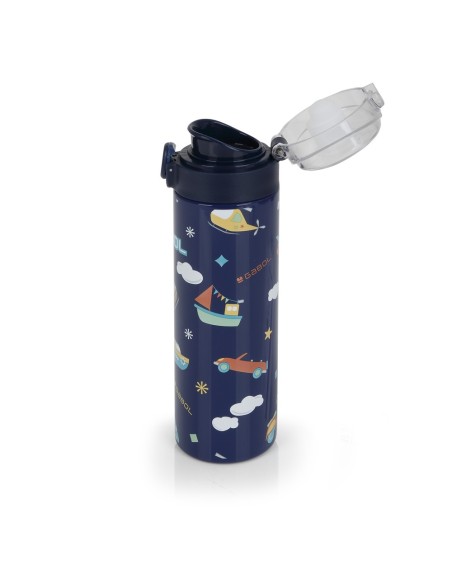 Botella Acero Inox. Infantil Gabol Speedy Azul Marino Bot...