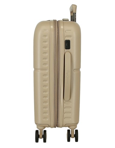 7698638 TROLLEY ABS 55CM.C/EXP. 4R. PJL ACCENT BEIGE CHAMPAG