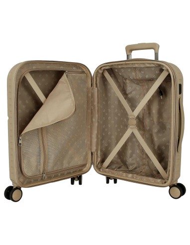 7698638 TROLLEY ABS 55CM.C/EXP. 4R. PJL ACCENT BEIGE CHAMPAG