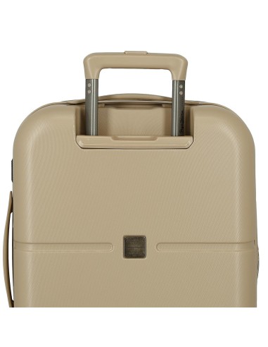 7698638 TROLLEY ABS 55CM.C/EXP. 4R. PJL ACCENT BEIGE CHAMPAG