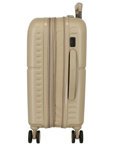 7698638 TROLLEY ABS 55CM.C/EXP. 4R. PJL ACCENT BEIGE CHAMPAG