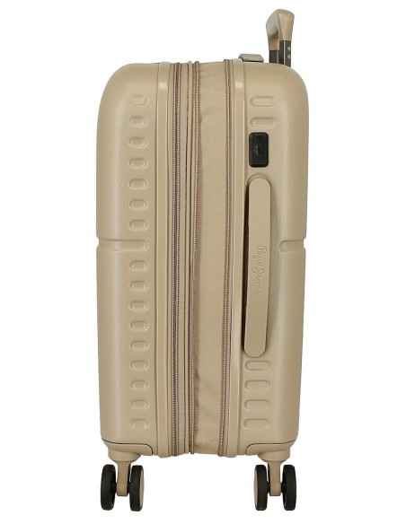 7698638 TROLLEY ABS 55CM.C/EXP. 4R. PJL ACCENT BEIGE CHAMPAG