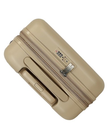 7698638 TROLLEY ABS 55CM.C/EXP. 4R. PJL ACCENT BEIGE CHAMPAG