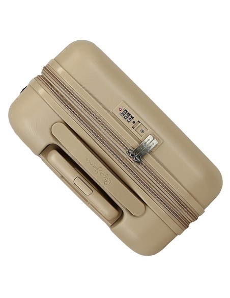 7698638 TROLLEY ABS 55CM.C/EXP. 4R. PJL ACCENT BEIGE CHAMPAG
