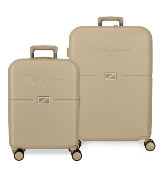 7699538 SET/2 TROLLEY ABS 55-70CM.4R.PJL ACCENT BEIGE CHAMPA