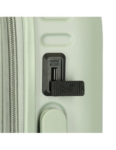 7698639 TROLLEY ABS 55CM.C/EXP. 4R. PJL ACCENT VERDE VINTAGE