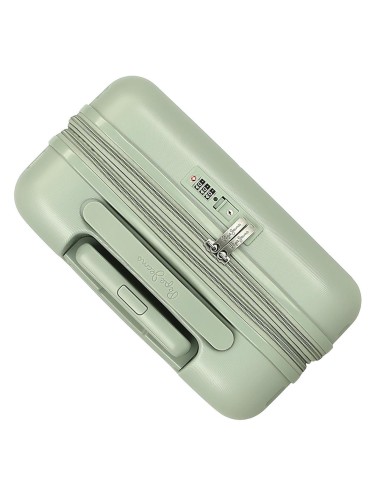 7698639 TROLLEY ABS 55CM.C/EXP. 4R. PJL ACCENT VERDE VINTAGE