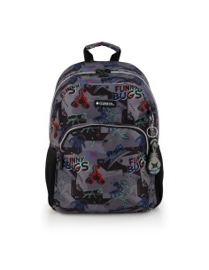 Mochila Escolar Adaptable Gabol Bugs Negro Mochilas Escol...