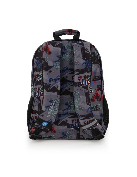 Mochila Escolar Adaptable Gabol Bugs Negro Mochilas Escol...