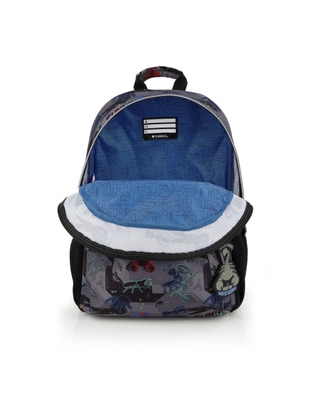 Mochila Escolar Adaptable Gabol Bugs Negro Mochilas Escol...