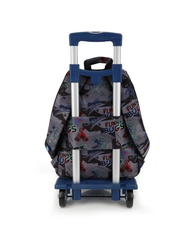 Mochila Escolar Adaptable Gabol Bugs Negro Mochilas Escol...