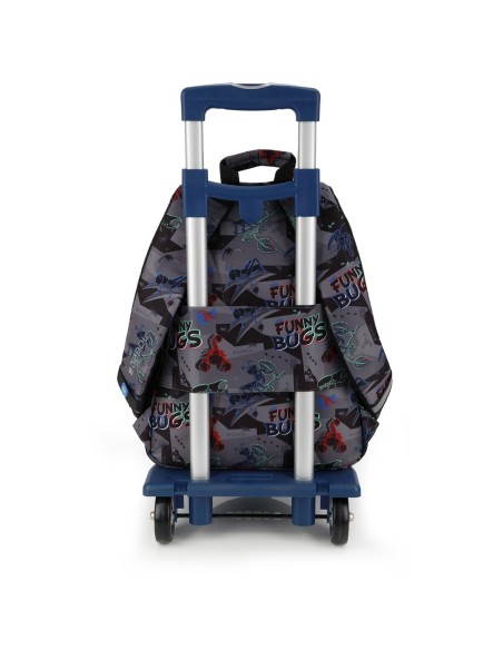 Mochila Escolar Adaptable Gabol Bugs Negro Mochilas Escol...