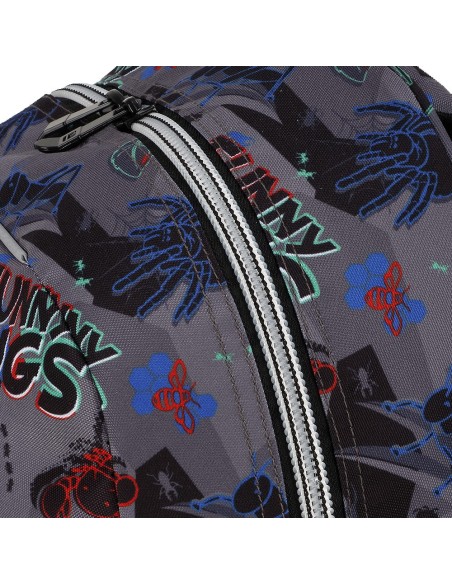 Mochila Escolar Adaptable Gabol Bugs Negro Mochilas Escol...