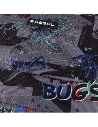 Mochila Escolar Adaptable Gabol Bugs Negro Mochilas Escol...