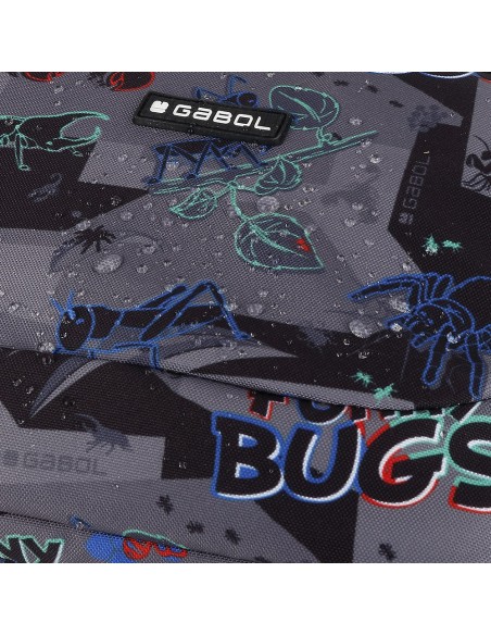 Mochila Escolar Adaptable Gabol Bugs Negro Mochilas Escol...