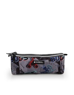 Portatodo Redondo Triple Gabol Bugs Negro Portatodo Estuc...
