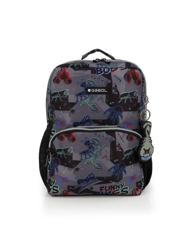 Mochila Infantil Gabol Bugs Negro Mochilas Guardería | Fr...
