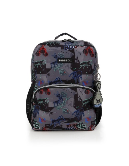 Mochila Infantil Gabol Bugs Negro Mochilas Guardería | Fr...
