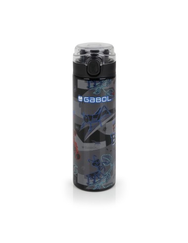 Botella Acero Inox. Infantil Gabol Bugs Negro Botella Ace...