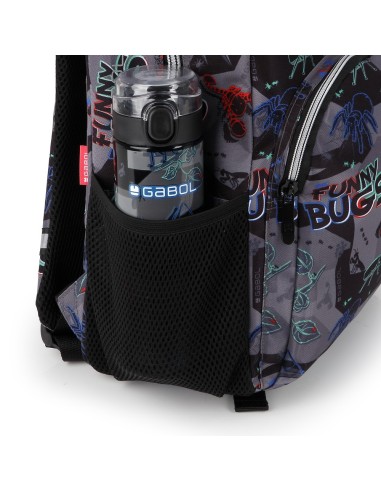 Botella Acero Inox. Infantil Gabol Bugs Negro Botella Ace...