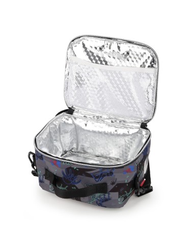 Porta Alimentos Termico Gabol Bugs Negro Neceser-Merender...