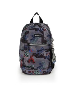 Mochila Pequeña Gabol Bugs Negro Mochilas Guardería | Fraber