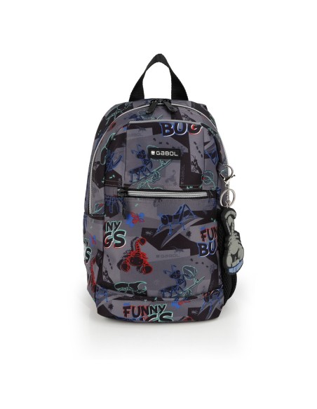 Mochila Pequeña Gabol Bugs Negro Mochilas Guardería | Fraber