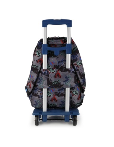 Mochila Escolar Adaptable Gabol Bugs Negro Mochilas Escol...