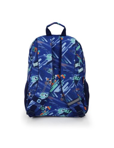 Mochila Escolar Adaptable Gabol Crew Azul Mochilas Escola...