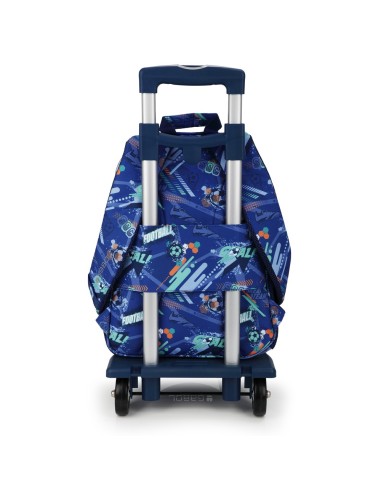 Mochila Escolar Adaptable Gabol Crew Azul Mochilas Escola...