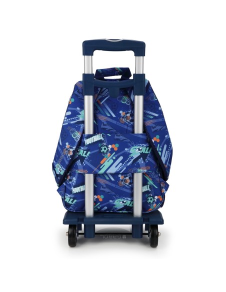 Mochila Escolar Adaptable Gabol Crew Azul Mochilas Escola...