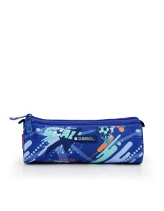 Portatodo Redondo Triple Gabol Crew Azul Portatodo Estuch...
