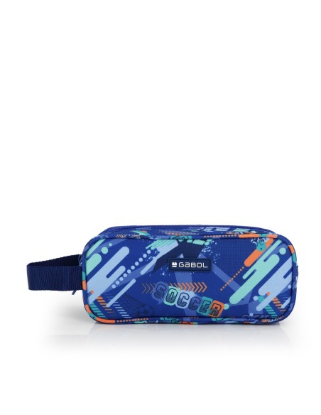 Portatodo Cuadrado Triple Gabol Crew Azul Portatodo Estuc...