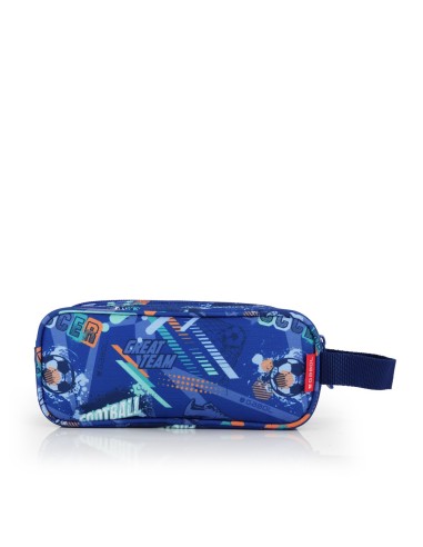 Portatodo Cuadrado Triple Gabol Crew Azul Portatodo Estuc...