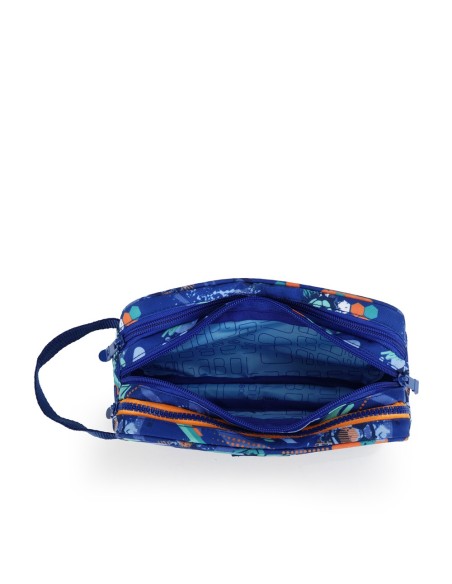 Portatodo Cuadrado Triple Gabol Crew Azul Portatodo Estuc...
