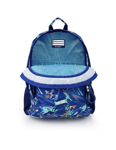 Mochila Tres Compartimentos Escolar Gabol Crew Azul Mochi...