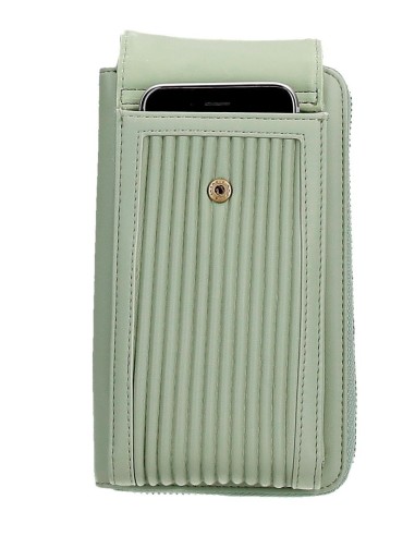 7555334 BANDOLERA PORTAMOVIL Y TARJETAS PJL AURORA VERDE
