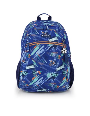 Mochila Escolar Adaptable Gabol Crew Azul Mochilas Escola...