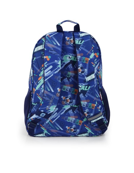 Mochila Escolar Adaptable Gabol Crew Azul Mochilas Escola...