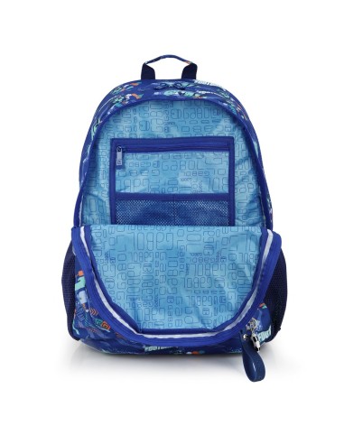Mochila Escolar Adaptable Gabol Crew Azul Mochilas Escola...