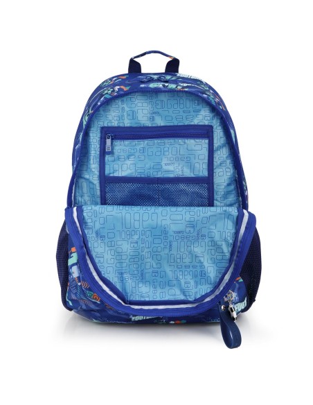 Mochila Escolar Adaptable Gabol Crew Azul Mochilas Escola...