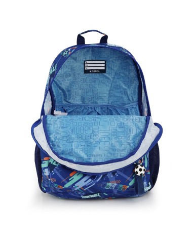 Mochila Escolar Adaptable Gabol Crew Azul Mochilas Escola...