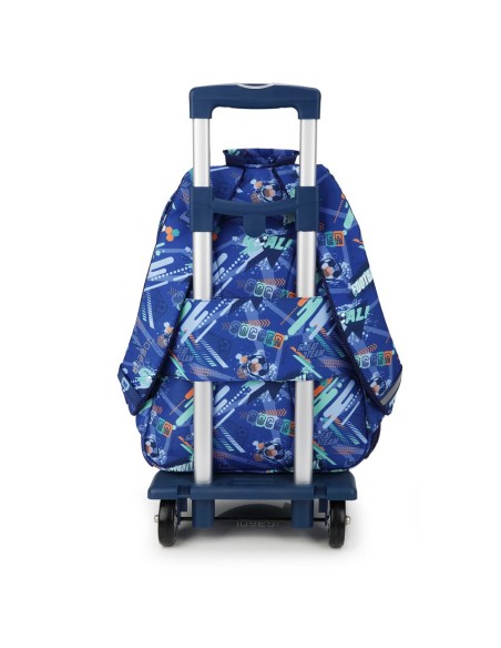 Mochila Escolar Adaptable Gabol Crew Azul Mochilas Escola...