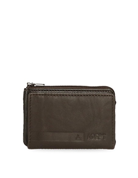 8070222 MONEDERO-TARJETERO ADEPT ALAN MARRON 8070222 MONEDERO-TARJETERO ADEPT ALAN MARRON