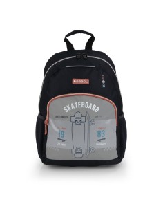 Mochila Escolar Adaptable Gabol Trick Gris Mochilas Escol...