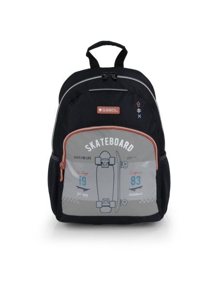 Mochila Escolar Adaptable Gabol Trick Gris Mochilas Escol...