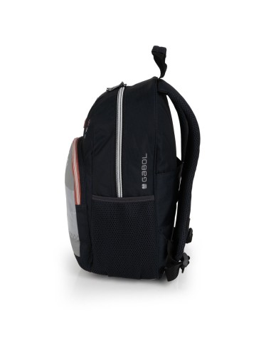 Mochila Escolar Adaptable Gabol Trick Gris Mochilas Escol...