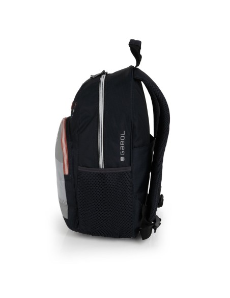 Mochila Escolar Adaptable Gabol Trick Gris Mochilas Escol...